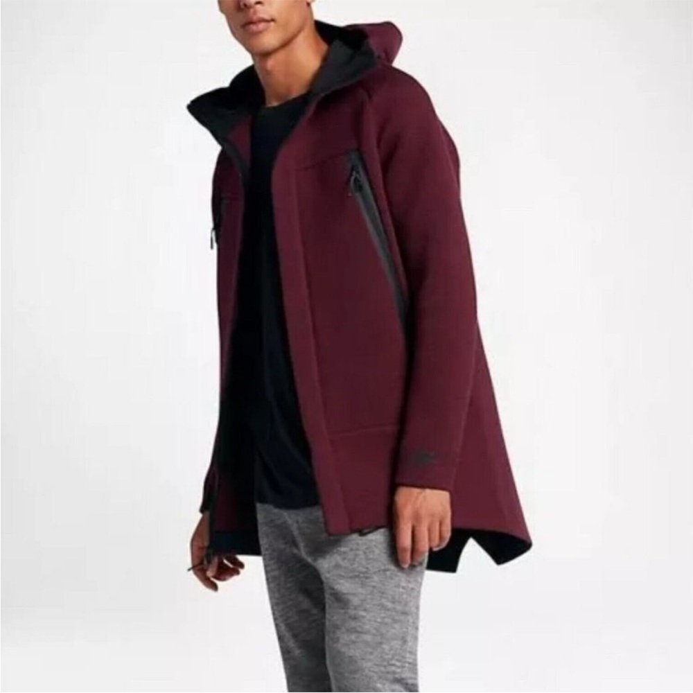 Nike Men's Burgundy and Black Performance Jacket